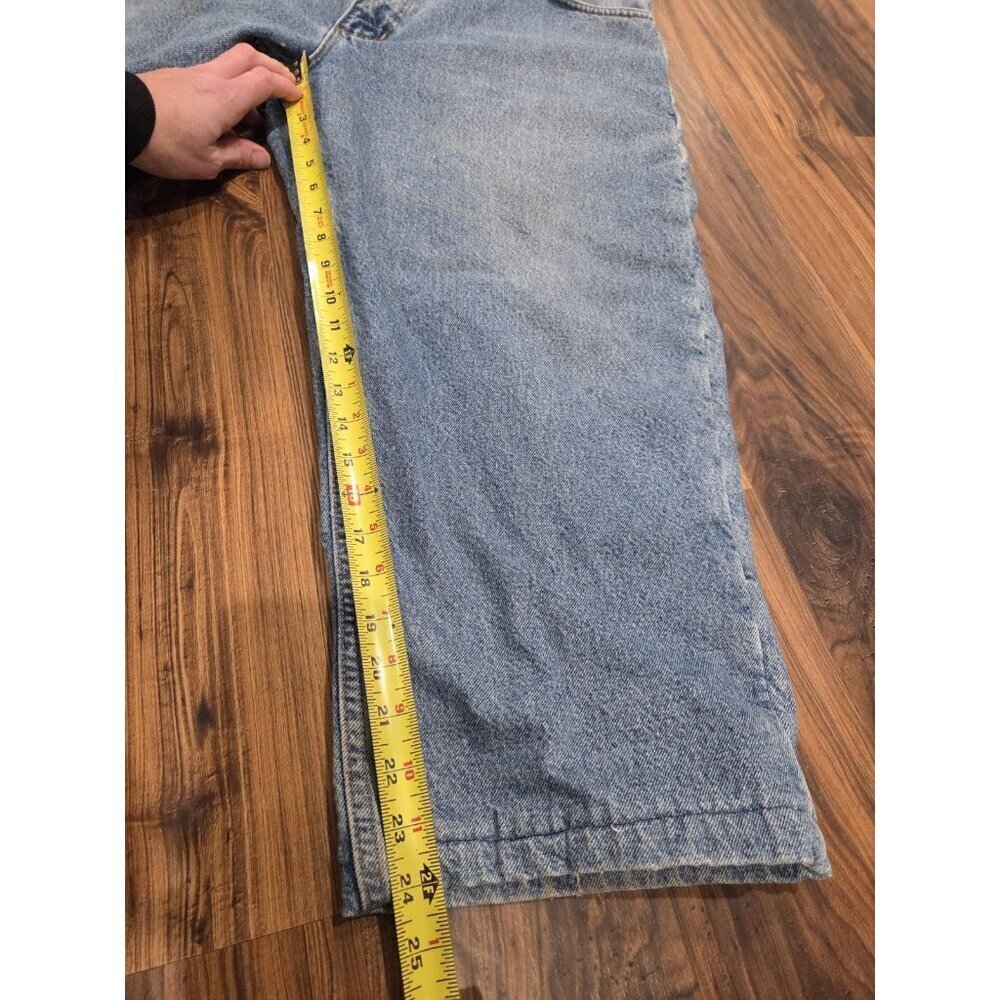 Vtg Carhartt Mens Flannel Lined Jeans Pants Denim Sz 44x24 Union Made USA - Picture 13 of 14